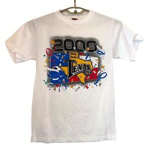 Billy Bobs Texas‎ VTG Tee 2000 Fort Worth Stockyards Graphic T Shirt White Small